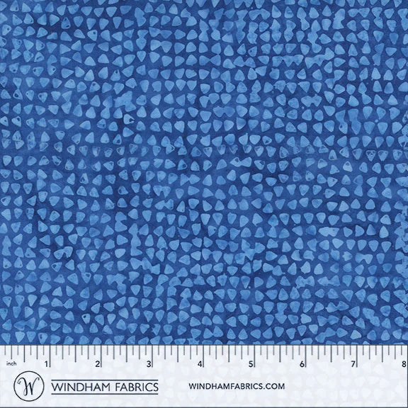 QE8: Charm Batiks By Anthology - Pebbles, Lapis