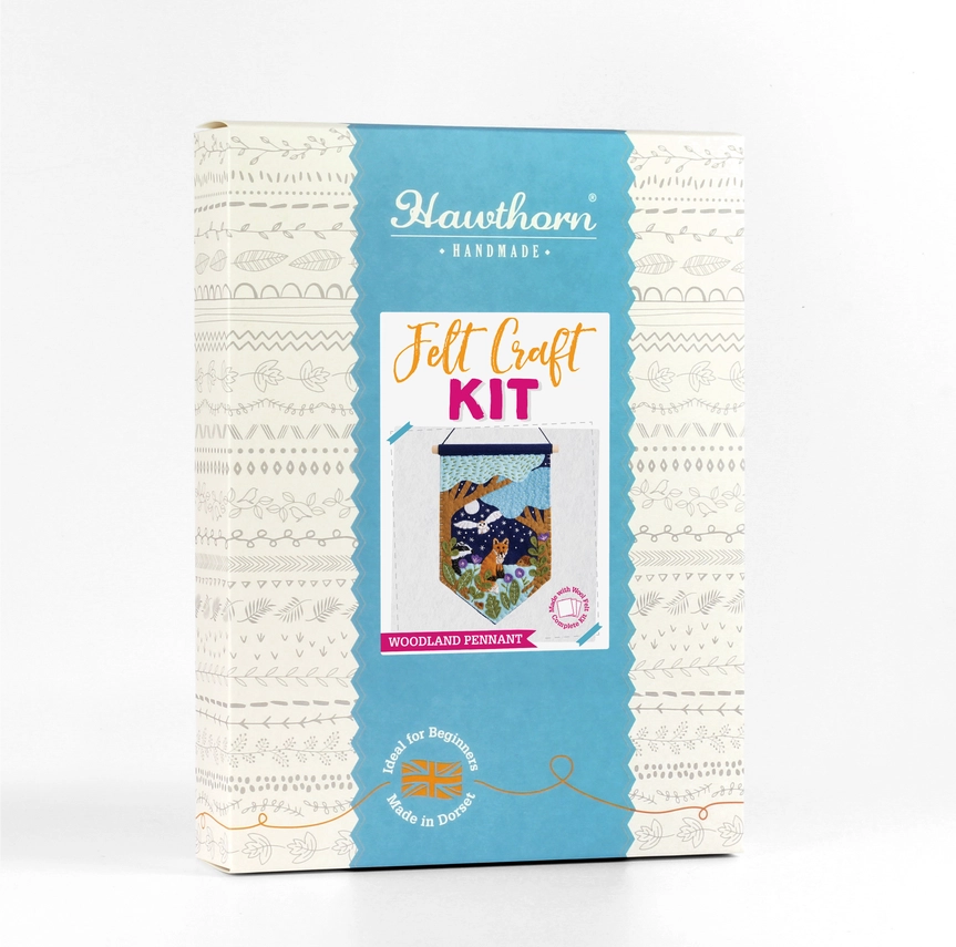 Woodland Pennant Felt Craft Kit by Hawthorn Handmade