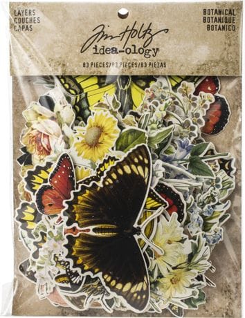 Tim Holtz Idea-Ology Ephemera Botanical (83 pcs)