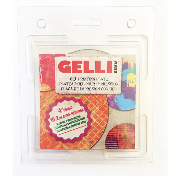 4 Round Gelli Arts gel printing plate