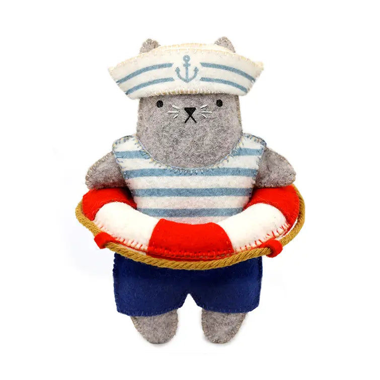 Sailor Cat Felt Doll Kit Sailor Cat Felt Doll Kit