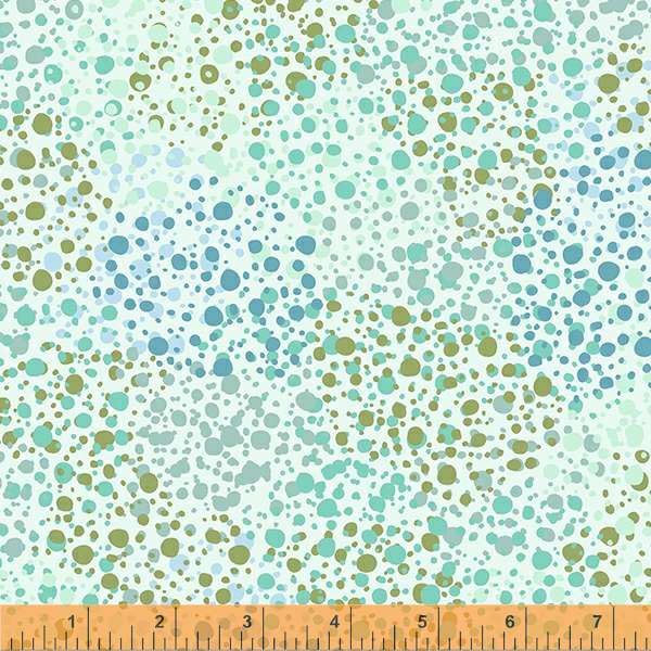 Splatter Dots in Mint 108" WIDEBACK