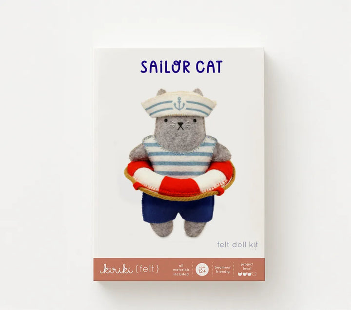Sailor Cat Felt Doll Kit Sailor Cat Felt Doll Kit