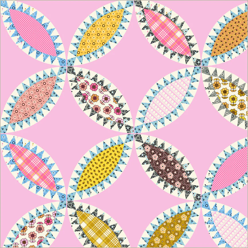 Made Easy by Denyse Schmidt - Tobacco Leaf Cheater, Light Pink