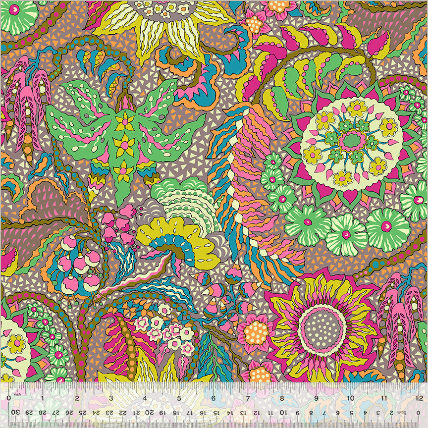 Botanica COTTON LAWN - Botanica in Mushroom by Sally Kelly