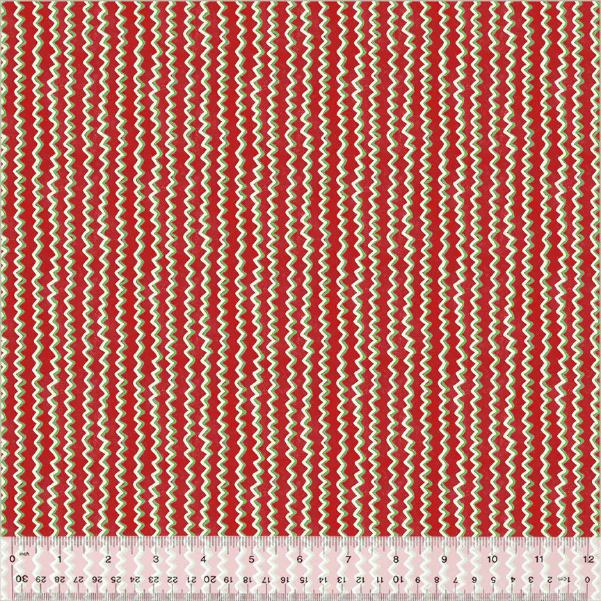 A Very Terri Christmas - Chevron Stripe, Red | Artistic Artifacts