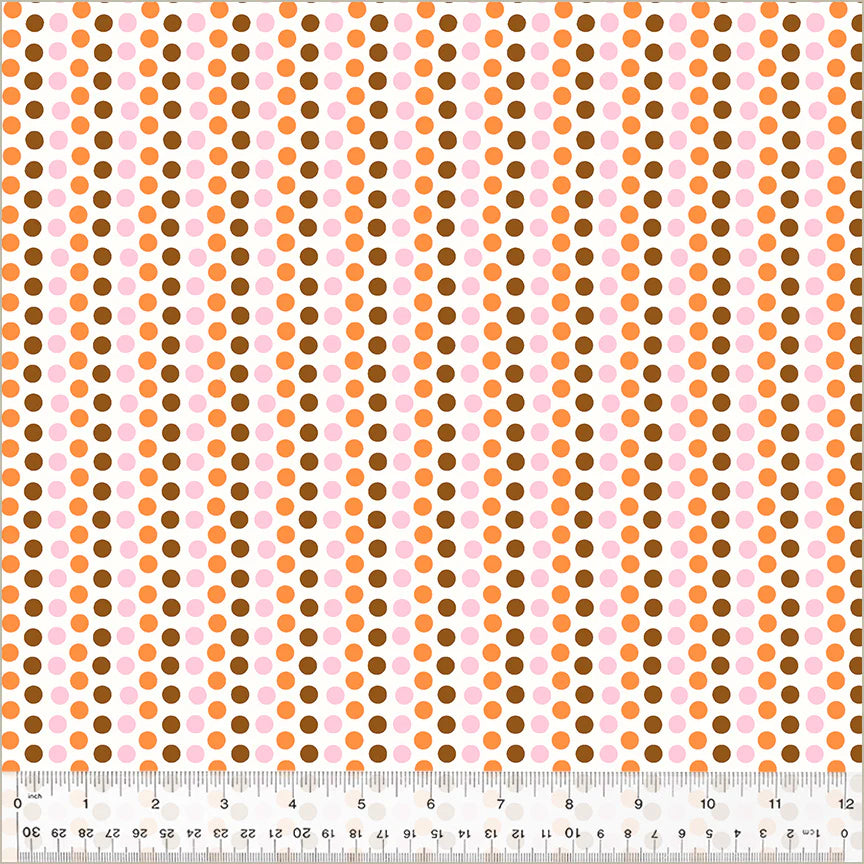 Studio Edit by Heather Ross for Windham - Dots, Pink & Orange