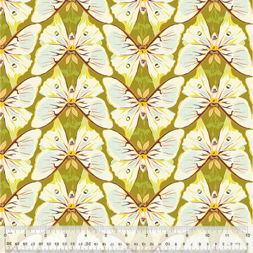 Butterfly pattern fabric with ruler