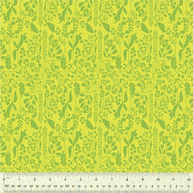 Green floral fabric with ruler - 54657-15-1-015Ud000004pB0mIAE