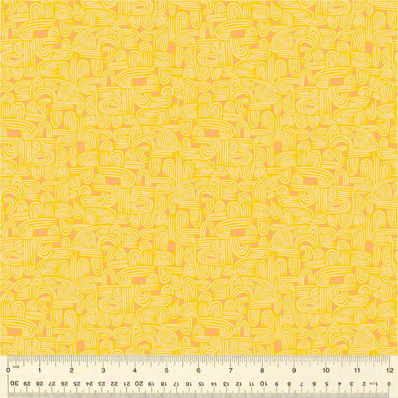 Yellow fabric with abstract lines, 54658-24-1-015Ud000004pBryIAE pattern.
