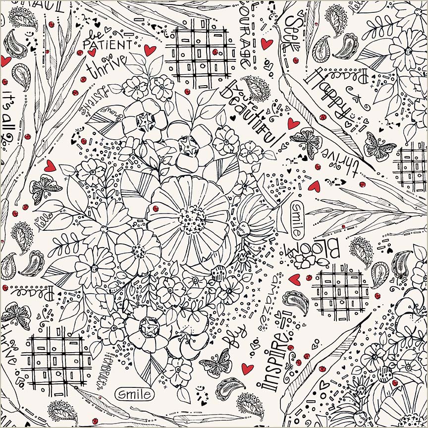 Blooming Doodles by Kori Turner Goodhart WIDEBACK