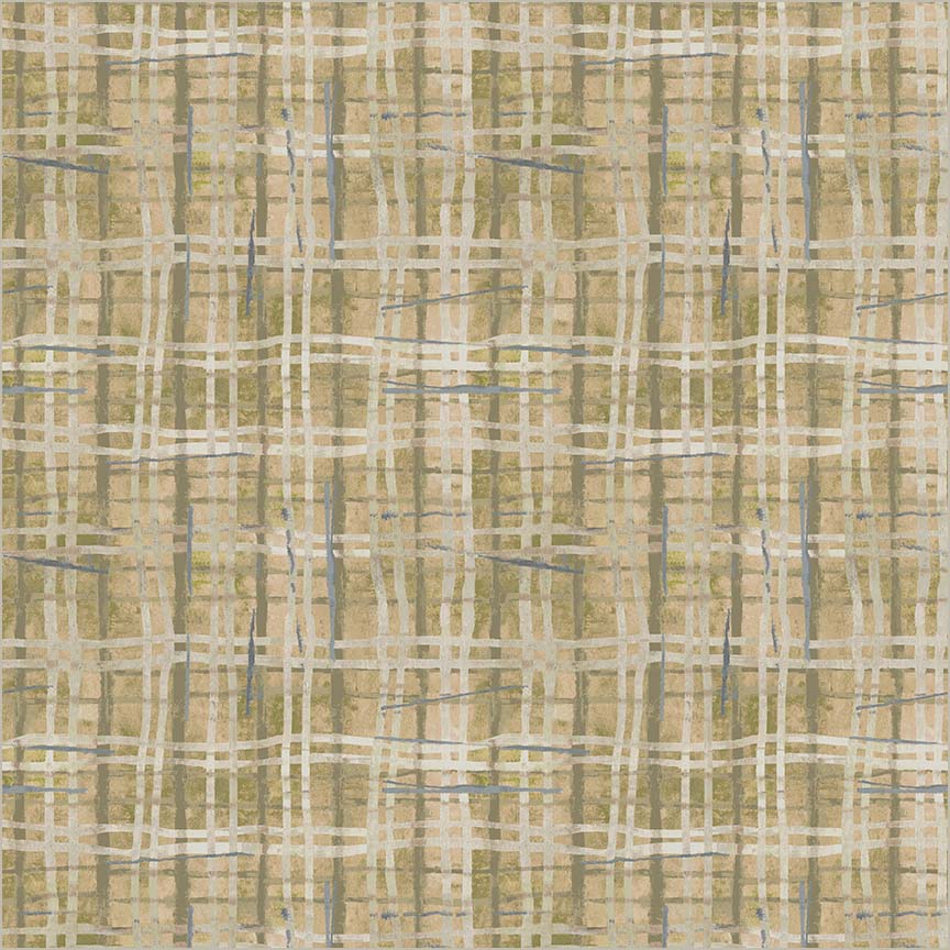 The Plaid One by Marcia Derse- Porch Screen Plaid, Dusty