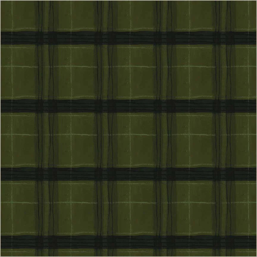 The Plaid One by Marcia Derse- Window Pane Plaid, Piney