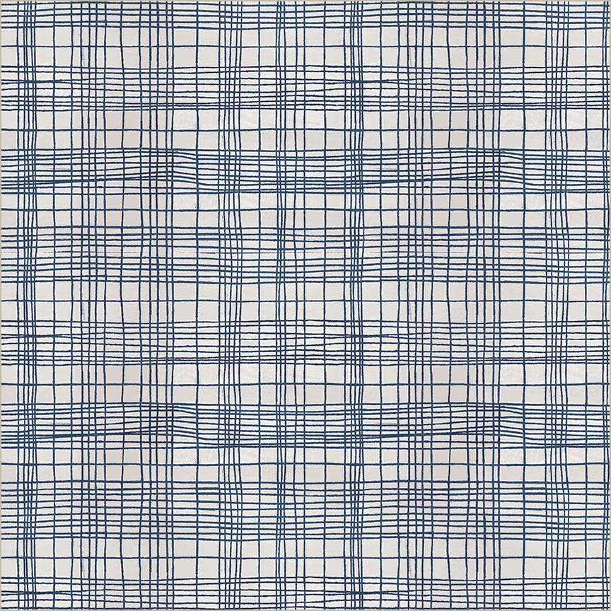 The Plaid One by Marcia Derse- String Theory Plaid, Nautical