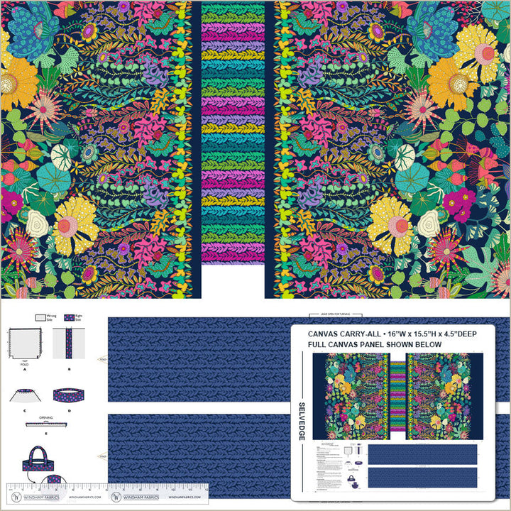 Sunshine by Sally Kelly Canvas Carryall panel