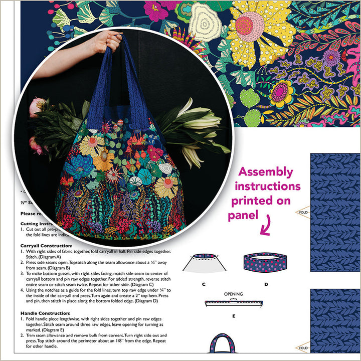 Sunshine by Sally Kelly Canvas Carryall panel