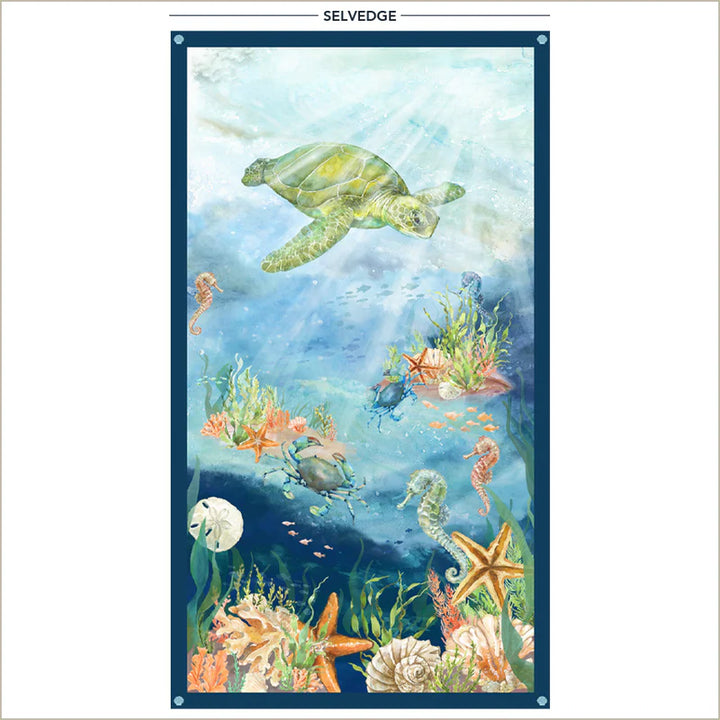 Ocean Life - Dive, Aqua PANEL