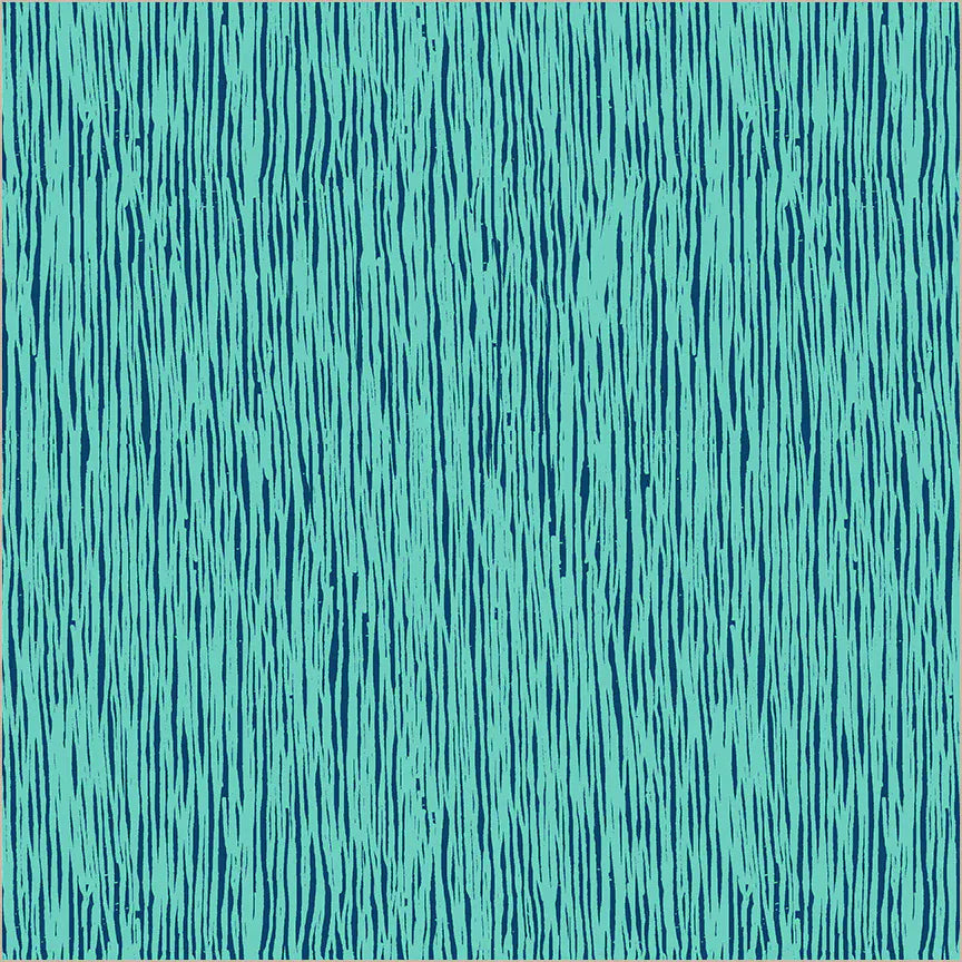 Winding Road by Natalie Barnes- Grasses, Teal