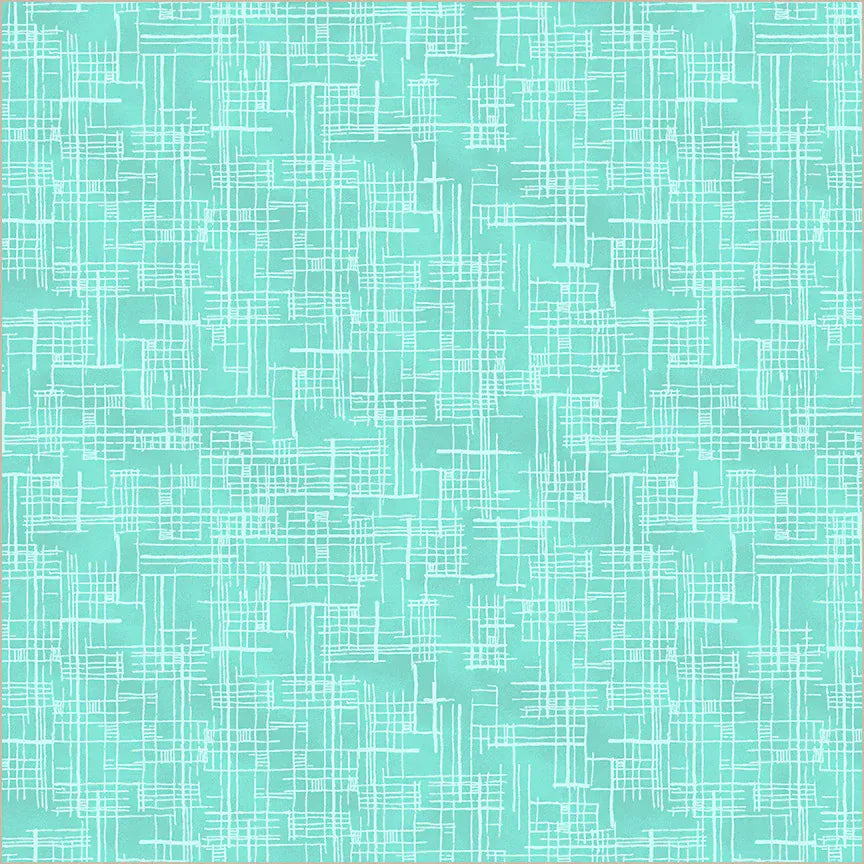 Winding Road by Natalie Barnes- Map, Turquoise