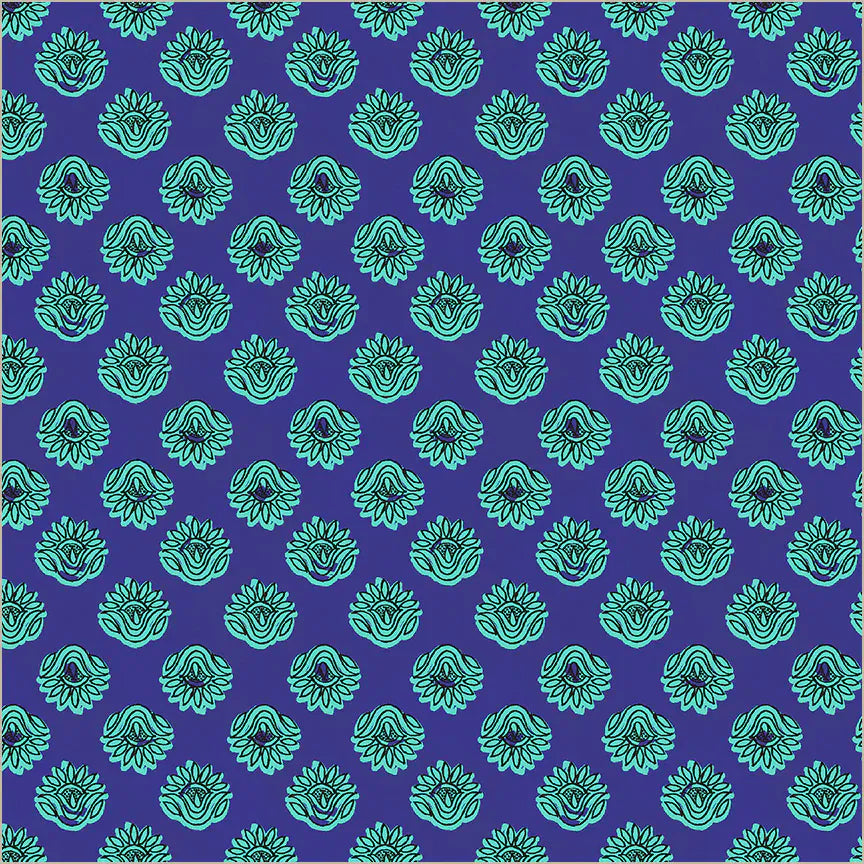 Winding Road by Natalie Barnes- Lotus, Blue