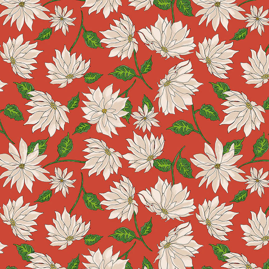 Jolly Collage - Holiday Blooms, Red | Artistic Artifacts