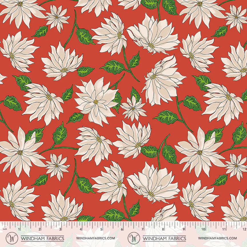 Jolly Collage - Holiday Blooms, Red | Artistic Artifacts