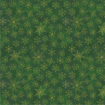Jolly Collage - Snowfall, Emerald | Artistic Artifacts