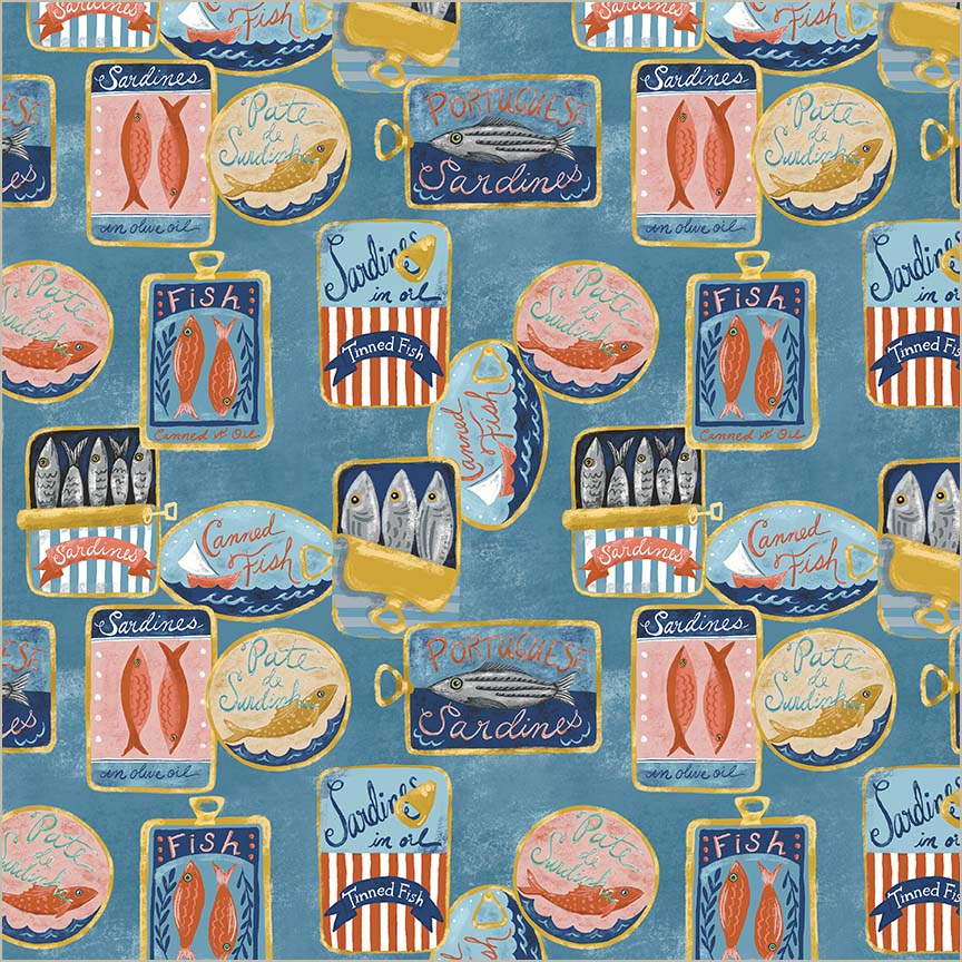 Villa Sol - Tinned Fish, Sea Blue
