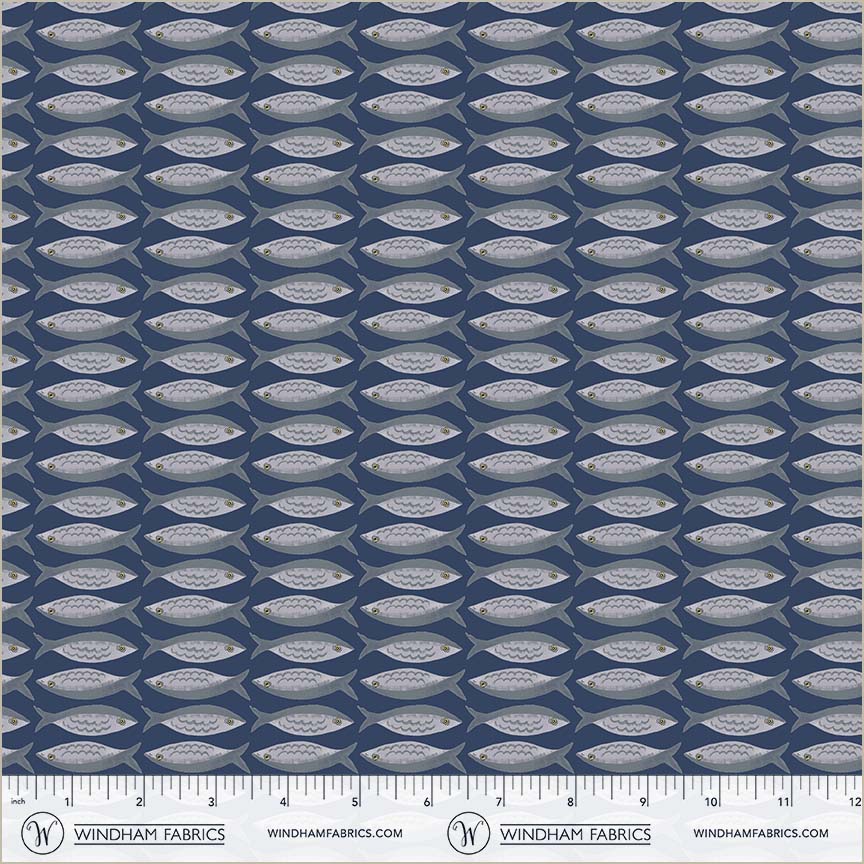 Villa Sol - Little Fishies, Navy