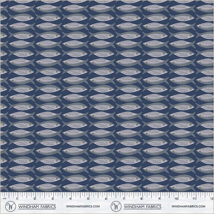 Villa Sol - Little Fishies, Navy