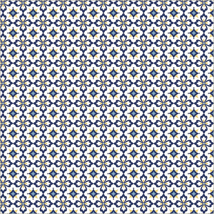 Villa Sol - Flower Tiles, White