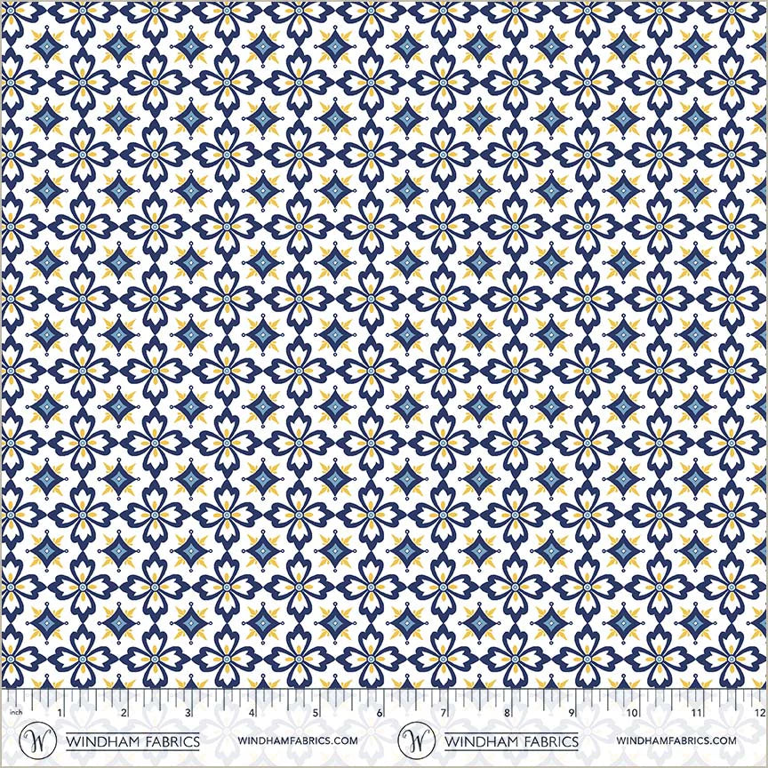 Villa Sol - Flower Tiles, White