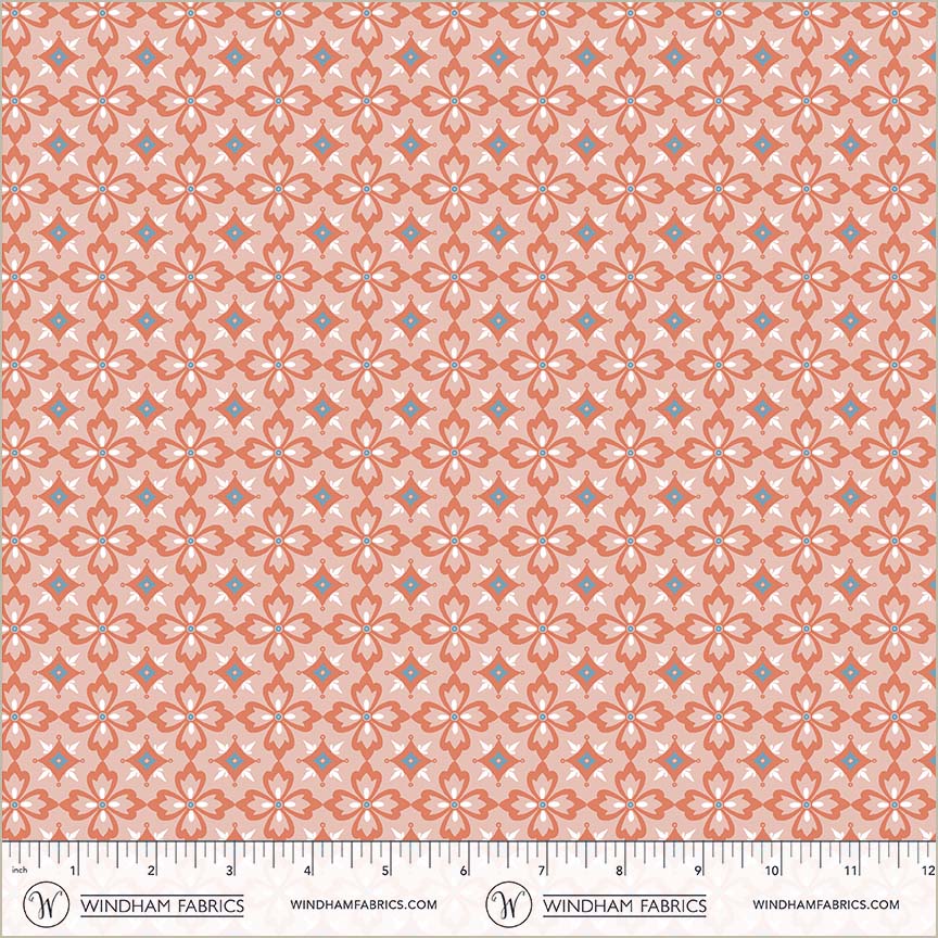 Villa Sol - Flower Tiles, Salmon