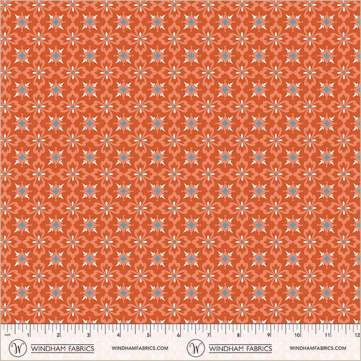 Villa Sol - Flower Tiles, Tomato