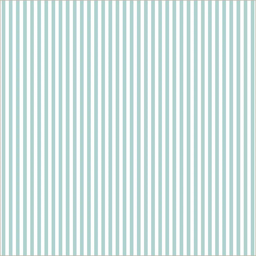 Villa Sol - Narrow Stripe, Aqua