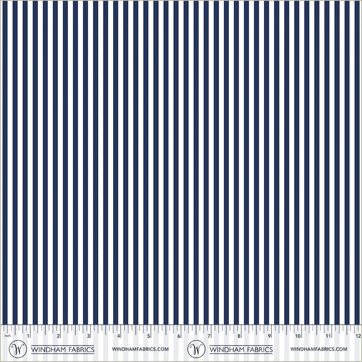 Villa Sol - Narrow Stripe, Navy
