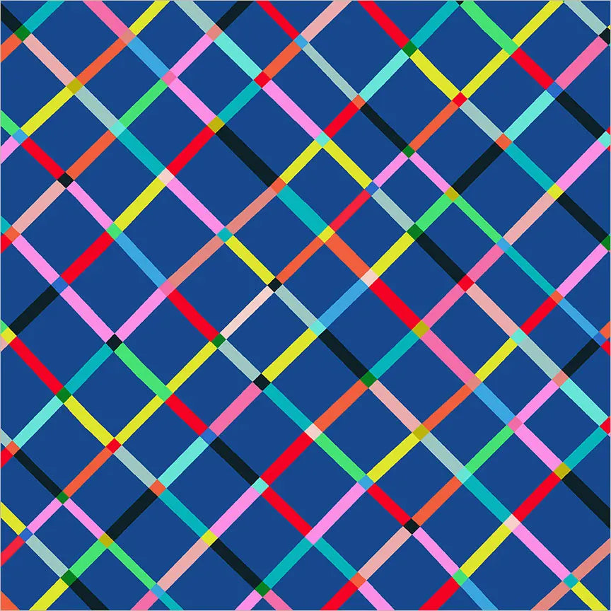 Happy Place by Annabel Wrigley - Crossing, Majorelle Blue Happy Place by Annabel Wrigley - Crossing, Majorelle Blue
