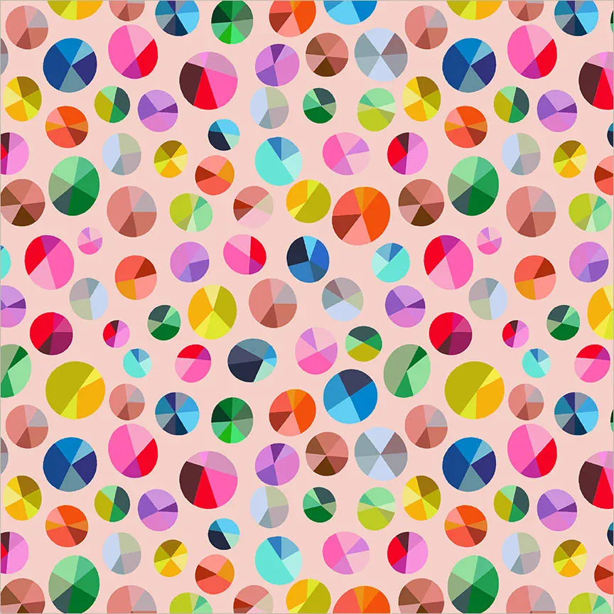 Happy Place by Annabel Wrigley - Freewheel, Blush Happy Place by Annabel Wrigley - Freewheel, Blush