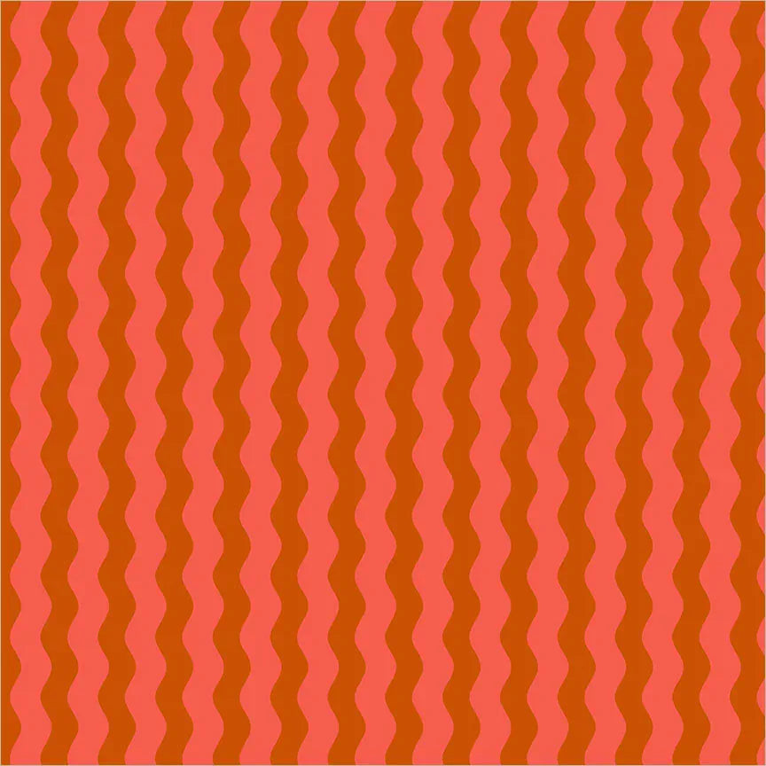 Annabel's Blenders by Annabel Wrigley - Waves, Deep Orange Annabel's Blenders by Annabel Wrigley - Waves, Deep Orange
