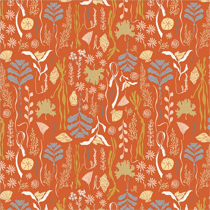 Rocky Coast - Tidelands, Coral Red Rocky Coast - Tidelands, Coral Red