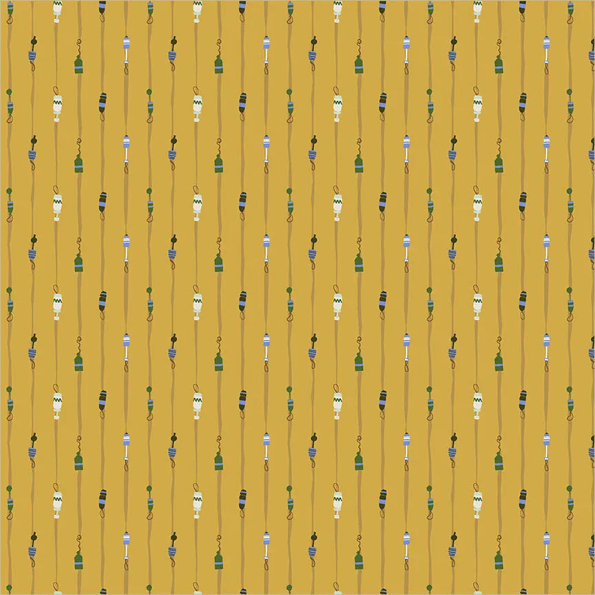 Rocky Coast - Buoys, Mustard Rocky Coast - Buoys, Mustard