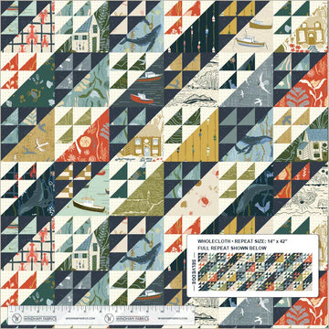 Rocky Coast - Rocky Coasts Whole Cloth, Multi Rocky Coast - Rocky Coasts Whole Cloth, Multi