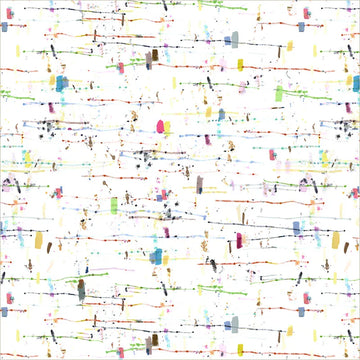 Painted Path Starts and Stops by Maria Carluccio - White/Multi Painted Path Starts and Stops by Maria Carluccio - White/Multi