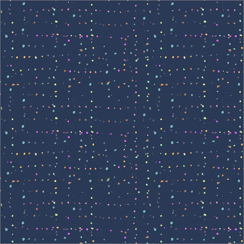 Painted Path Stargazing by Maria Carluccio - Navy Painted Path Stargazing by Maria Carluccio - Navy Fabric | Windham