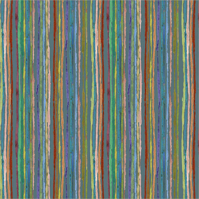 Painted Path Straight and Narrow by Maria Carluccio - Slate Painted Path Straight and Narrow by Maria Carluccio - Slate Fabric