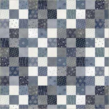 Faded Indigo by Whistler Studios - Whole Cloth, Multi Whole Cloth Multi | Faded Indigo Fabric by Whistler Studios