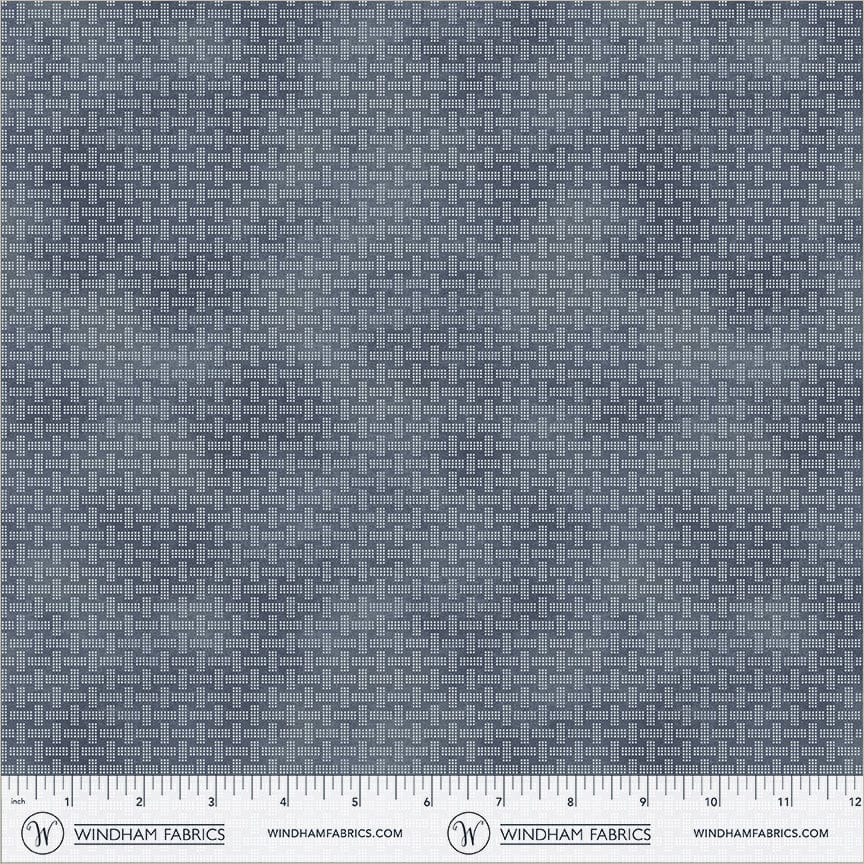 Faded Indigo by Whistler Studios - Basket Weave, Dark Rinse Basket Weave Dark Rinse | Faded Indigo Fabric by Whistler Studios