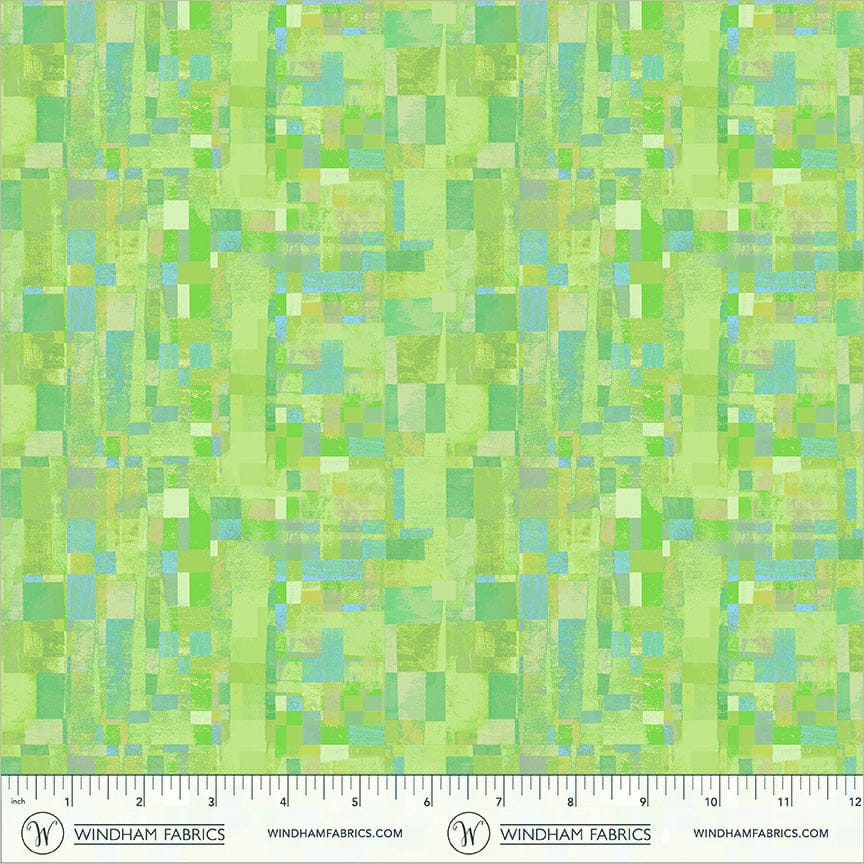 Mirage by Gareth Lucas - Reflection, Lime Reflection Lime | Mirage Blender Fabric by Gareth Lucas