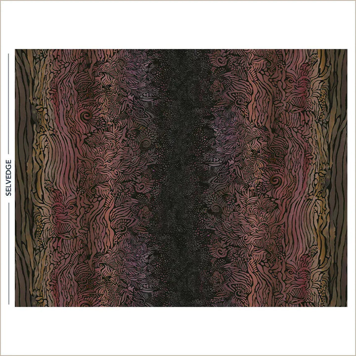 Wild Reverie by Melissa Marie Collins - Landscape, Multi/Walnut Fabric Wild Reverie by Melissa Marie Collins - Landscape, Multi/Walnut Fabric