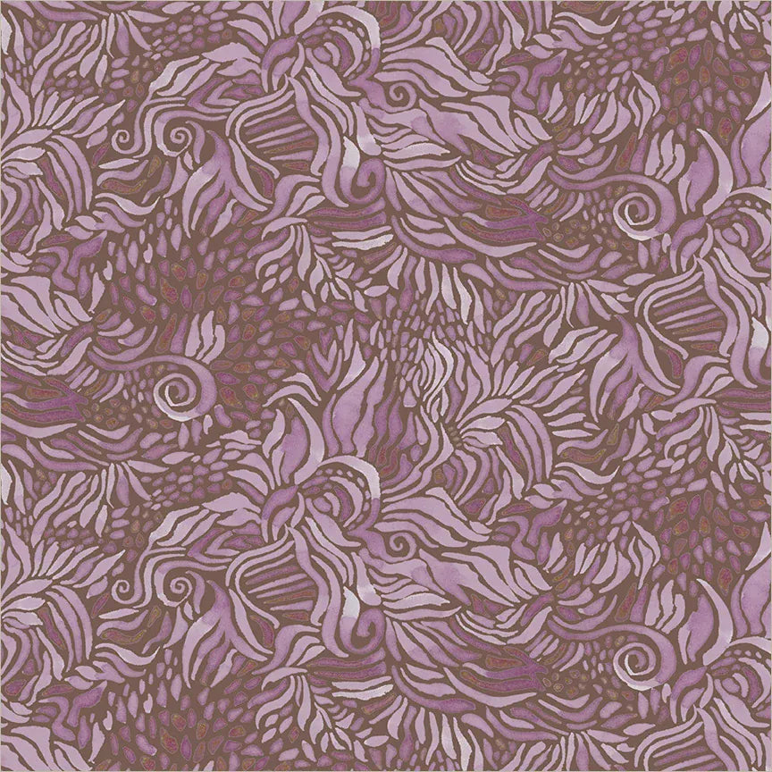 Wild Reverie by Melissa Marie Collins - Foliage, Elderberry Fabric Wild Reverie by Melissa Marie Collins - Foliage, Elderberry Fabric